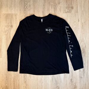 Clint Black Long Sleeve Killin’ Time Long Sleeve Band Tee Black Unisex Size XXL
